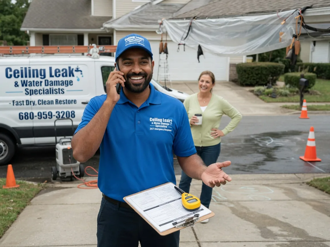 Ceiling Leak Cleanup Notrees, TX FAQs
